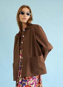 Walk on Water Shirt - Brown Sandwashed Cotton