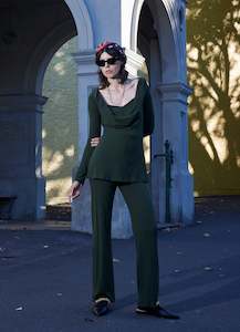 Blouses: Come Into View Top - Olive Rib