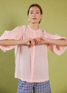 Passing of Time Blouse - Blush Cotton Voile