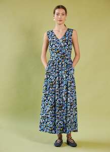 Dresses: Smell of the Sea Dress - Acid Pansy Cotton