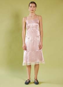 Dream a Little Dream Slip Dress - Rose Washed Satin