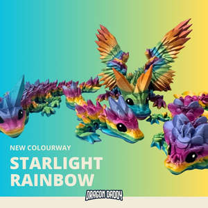 Limited Edition: Starlight Rainbow - 3D Printed Dragons