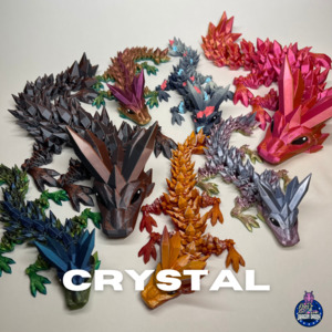 Limited Edition: Spike our Crystal Dragon - 3D Printed Dragons
