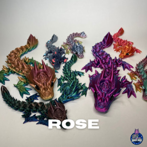 Limited Edition: Rosie our Rose Dragon - 3D Printed Dragons