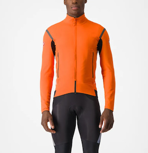 CASTELLI PERFETTO ROS 2 LONG SLEEVE JACKET MEN'S RED ORANGE/DARK GRAY