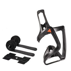Granite Design Universal Carbon Bottle Cage With Strap Kit, fits 27.2-70mm Tube Diameter