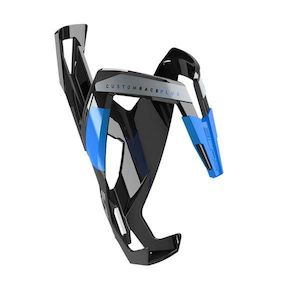 Bottle Cages: ELITE CAGE CUSTOM RACE PLUS GLOS BLK/BLU