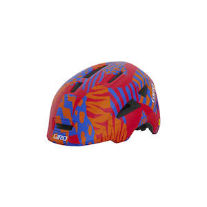 Kids Helmets: Giro Helmet Scamp II Child Matte Red Animals