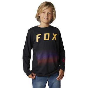 Fox: FOX YOUTH FGMNT LS TEE [BLACK]