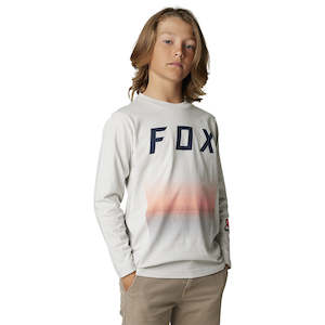Fox: FOX YOUTH FGMNT LS TEE [LIGHT GREY]