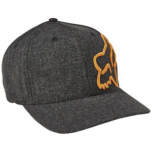 FOX CLOUDED FLEXFIT 2.0 HAT [BLACK/GOLD]