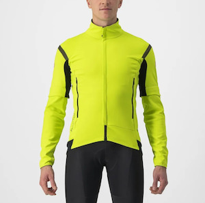 Castelli: Castelli Jacket Perfetto RoS 2 Convertible Electric Lime/Dark Gray - L