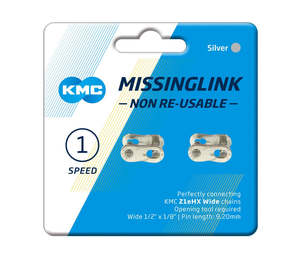 KMC MISSING LINK 'ZL592' SILVER 1/8"