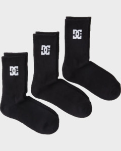 Mens DC 3-Pack Crew Socks