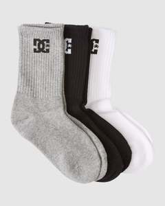 Kids New Arrivals: Boys DC Crew 3 Pack Socks