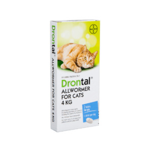 Treatments: Drontal Allwormer For Cats 4kg