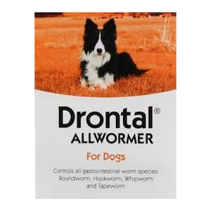 Treatments: Drontal All Wormer for Dogs up to 10kg Single tablet
