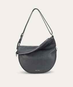 Shoulder Bags: Mr Leopard - Flint/Silver