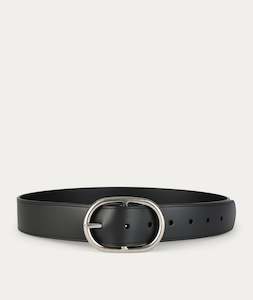 Wide Belt - Black/Silver