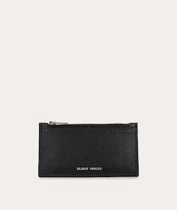 Mens Wallets: Card Holder - Black/Gunmetal