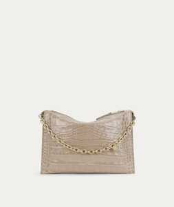 Crossbody Bags: Mr Minimese - Oat Croc