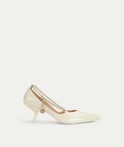 Sale: Epona Chain Heel - Milk Patent