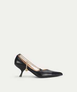 Epona Chain Heel - Black
