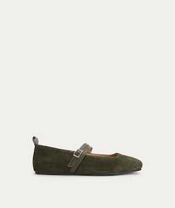 All Footwear: Diomedes Flat - Kale Suede