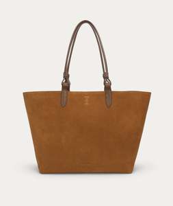 Tote Bags: Mr Bandit Tote Maxi - Gingerbread Suede