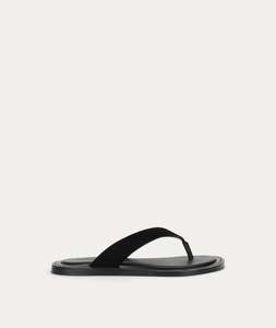 Helios Sandal - Black Suede