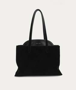 Tote Bags: Mr Vault Tote - Black Suede