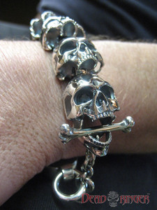 Deathrow Skull Bracelet deadringerjewelry