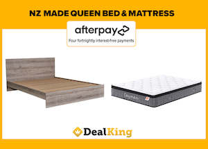 APARTMENT NZ MADE QUEEN SLAT BED + POCKET SPRING MATTRESS