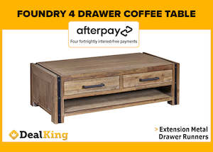 FOUNDRY 4 DRAWER COFFEE TABLE