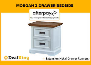 MORGAN 2 DRAWER BEDSIDE