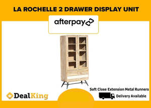 LA ROCHELLE 2 DRAWER DISPLAY UNIT