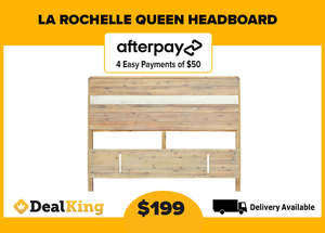 Headboards: LA ROCHELLE QUEEN HEADBOARD