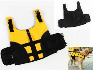 Pet Supplies: Dog Life Jackets, Reflective & Adjustable Preserver Vest with Enhanced Buoyancy