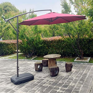 Umbrella: 3m Outdoor Patio Umbrella Thickened PU Coated Umbrella Large Rain and Sun