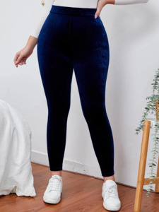 Thermal Thick Warm Fleece lined Legging NAVY