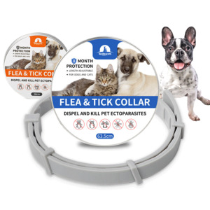 Collars Leads: Flea and Tick Collar for Dogs, 8-month Flea and Tick Collar for Dog 63.5cm