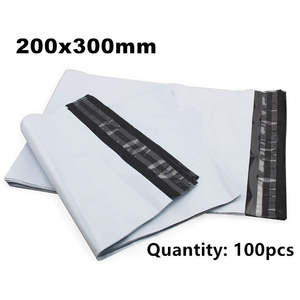 Courier Bag: 100 X A5 Courier Mailing Bags 200mm x 300mm 50% Recycled Plastic Bags