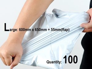 Courier Bag: 100 X L Heavy Duty - Courier Mail Bags