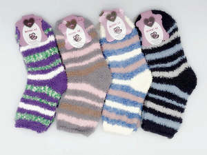 Socks: Soft & Warm Fleece Socks (12 pairs) Plush Slipper Sock Winter Fluffy Microfiber