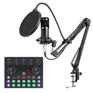 Computer: Professional PC Podcast Streaming Cardioid Condenser Microphone Kit with Boom Ar