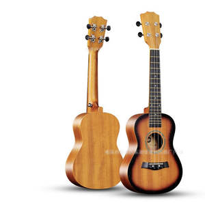 Music Instrument: 23" Student Soprano Ukulele Fitted Wooden Hawaii Guitar