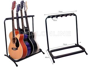 Music Instrument: Guitar/Bass Stand Rack 5-Holder