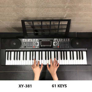 Electronic Organ Keyboard Piano 61-Key Digital Teaching LCD Display MP3 SD