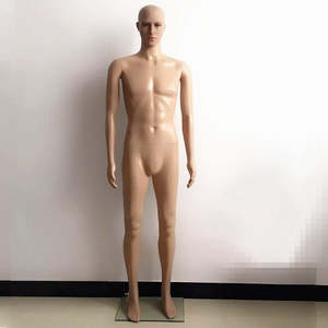 185CM Realistic Male Mannequin Metal Stand Base Makeup Detachable Body Parts