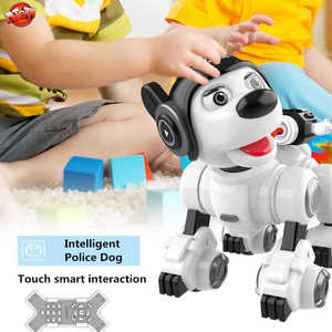 Toy: Multifunction Smart Remote Control Robot Police Dog Singing Dancing Launch Bulle